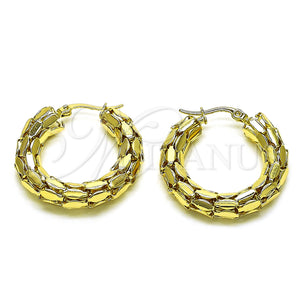 Gold Filled Hoop Earrings — Medium Hoop Polished 02. — main product view — SKU 153419 | Oro Laminado aretes de aro — Medium Hoop pulido 02. — SKU 153419
