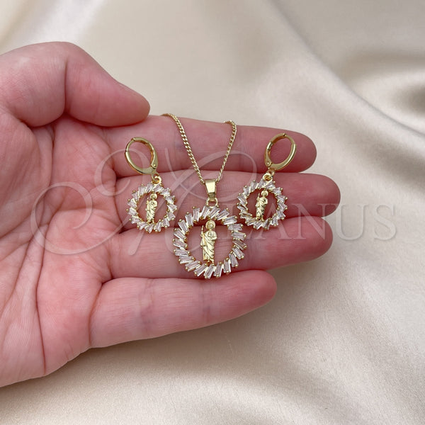 Gold Filled Ring — Earring and Pendant Adult Set San Judas and — alternate product view — SKU 153485 | Oro Laminado anillo — Earring and Pendant Adult Set San Judas and — SKU 153485