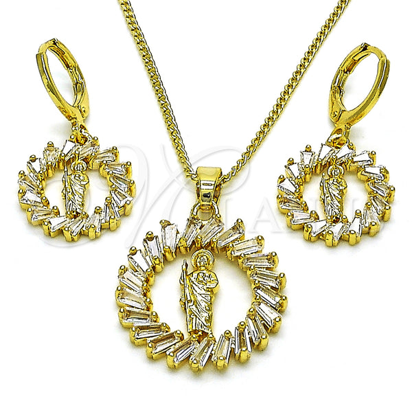 Gold Filled Ring — Earring and Pendant Adult Set San Judas and — main product view — SKU 153485 | Oro Laminado anillo — Earring and Pendant Adult Set San Judas and — SKU 153485