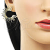 Oro Laminado Stud Earring, Gold Filled Style Polished, Golden Finish, 02.213.0547
