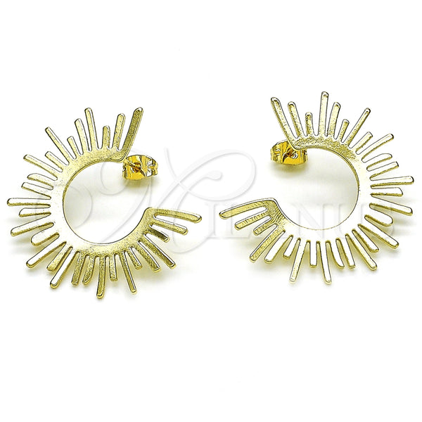 Gold Filled Ring — Stud Earring Polished 02. — alternate product view — SKU 153592 | Oro Laminado anillo — Stud Earring pulido 02. — SKU 153592