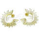 Oro Laminado Stud Earring, Gold Filled Style Polished, Golden Finish, 02.213.0547