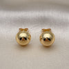 Gold Filled Ring — Stud Earring Ball Design Polished 02. — alternate product view — SKU 153614 | Oro Laminado anillo — Stud Earring Ball diseño pulido 02. — SKU 153614