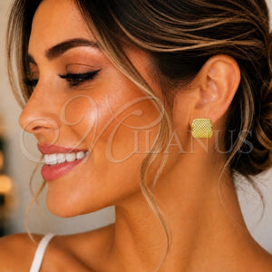 Gold Filled Ring — Stud Earring Polished 02. — main product view — SKU 153733 | Oro Laminado anillo — Stud Earring pulido 02. — SKU 153733