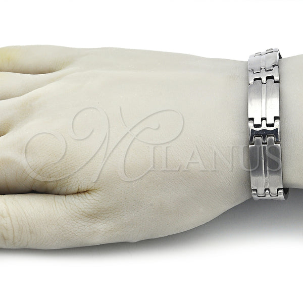 Stainless Steel Bracelet — Solid Bracelet Polished 03. 12 MM Thickness 9 — alternate product view — SKU 153786 | Acero Inoxidable brazalete — Solid Bracelet pulido 03. 12 MM Thickness 9 — SKU 153786