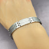 Stainless Steel Solid Bracelet, Polished, Steel Finish, 03.114.0360.1.09 (12 MM Thickness, 9 Inches Length)