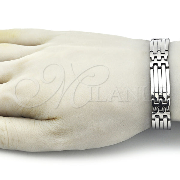 Stainless Steel Bracelet — Solid Bracelet Polished 03. 12 MM Thickness 9 — alternate product view — SKU 153792 | Acero Inoxidable brazalete — Solid Bracelet pulido 03. 12 MM Thickness 9 — SKU 153792