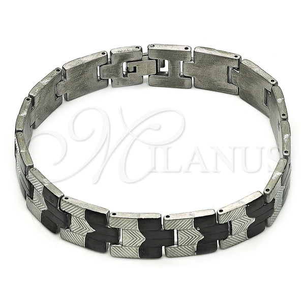 Stainless Steel Bracelet — Solid Bracelet Polished Two Tone 03. 12 MM — main product view — SKU 153804 | Acero Inoxidable brazalete — Solid Bracelet pulido Two Tone 03. 12 MM — SKU 153804