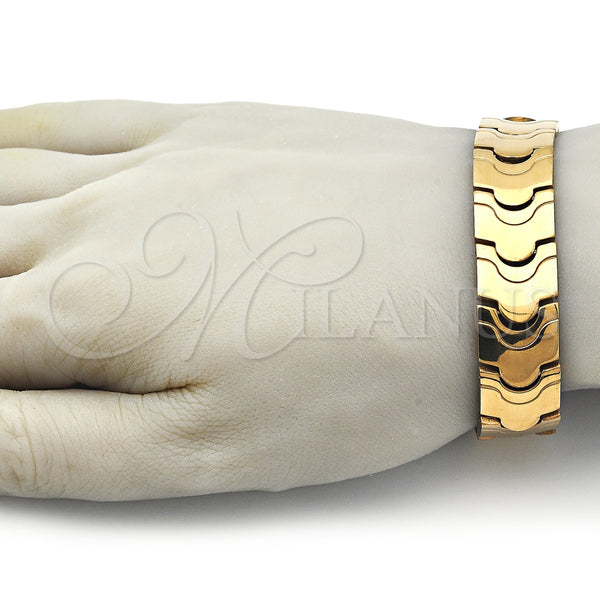 Stainless Steel Bracelet — Solid Bracelet Polished 03. 16 MM Thickness 9 — alternate product view — SKU 153813 | Acero Inoxidable brazalete — Solid Bracelet pulido 03. 16 MM Thickness 9 — SKU 153813