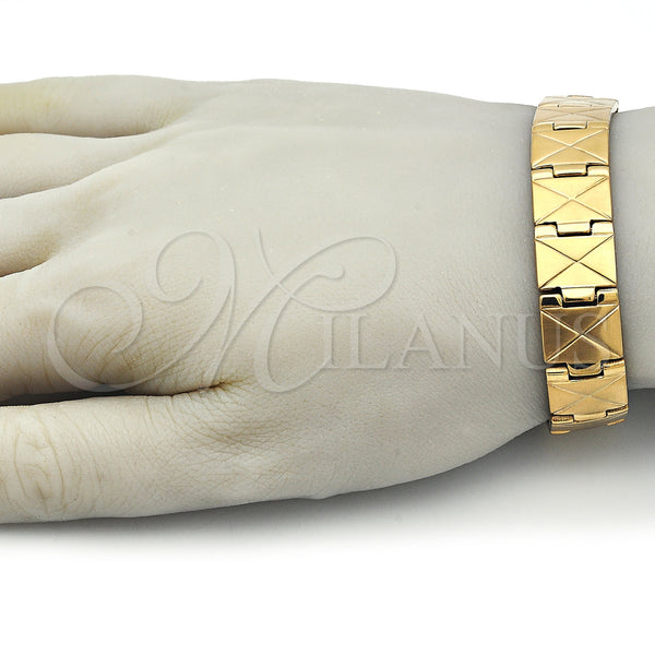Stainless Steel Bracelet — Solid Bracelet Polished 03. 14 MM Thickness 8 — alternate product view — SKU 153830 | Acero Inoxidable brazalete — Solid Bracelet pulido 03. 14 MM Thickness 8 — SKU 153830