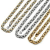 Stainless Steel Necklace and Bracelet, Polished, Golden Finish, 06.116.0025.2.22