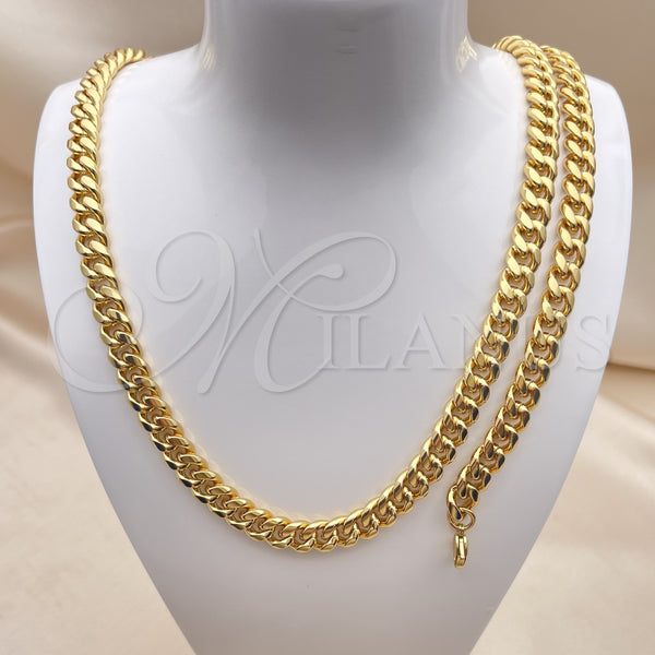 Stainless Steel Bracelet — Necklace and Bracelet Miami Cuban Design Polished 06. — alternate product view — SKU 153888 | Acero Inoxidable brazalete — Necklace and Bracelet Miami Cuban diseño pulido 06. — SKU 153888