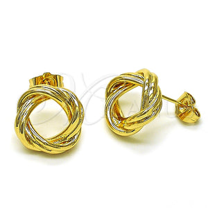 Gold Filled Ring — Stud Earring Love Knot Design Polished 02. — main product view — SKU 154006 | Oro Laminado anillo — Stud Earring Love Knot diseño pulido 02. — SKU 154006