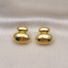 Oro Laminado Dangle Earring, Gold Filled Style Polished, Golden Finish, 02.368.0082
