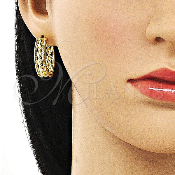 Gold Filled Hoop Earrings — Huggie Hoop Polished 02. — alternate product view — SKU 154067 | Oro Laminado aretes de aro — Huggie Hoop pulido 02. — SKU 154067