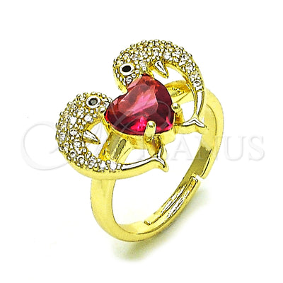 Gold Filled Gold-Filled Dolphin and Heart Ring 01.196.0002.1 for wholesale, main product view