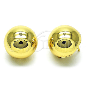 Gold Filled Ring — Leverback Earring Ball and Hollow Design Polished 02. — main product view — SKU 154138 | Oro Laminado anillo — Leverback Earring Ball and Hollow diseño pulido 02. — SKU 154138