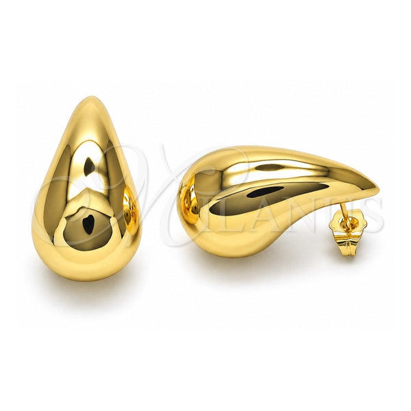 Oro Laminado Stud Earring, Gold Filled Style Polished, Golden Finish, 02.195.0219