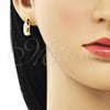 Oro Laminado Stud Earring, Gold Filled Style Polished, Golden Finish, 02.195.0225