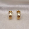 Oro Laminado Stud Earring, Gold Filled Style Polished, Golden Finish, 02.195.0225