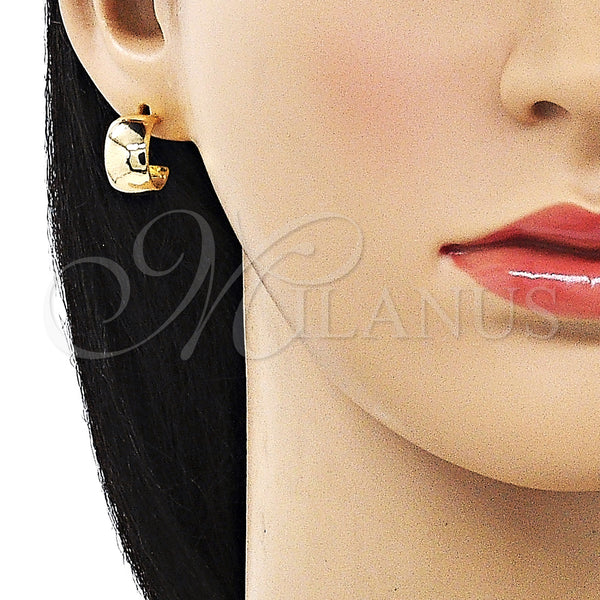 Gold Filled Hoop Earrings — Children Hoop Polished 02. — alternate product view — SKU 154151 | Oro Laminado aretes de aro — Children Hoop pulido 02. — SKU 154151