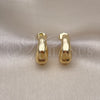 Gold Filled Ring — Stud Earring Polished 02. — alternate product view — SKU 154156 | Oro Laminado anillo — Stud Earring pulido 02. — SKU 154156