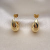 Gold Filled Ring — Stud Earring Ball Design Polished 02. — alternate product view — SKU 154157 | Oro Laminado anillo — Stud Earring Ball diseño pulido 02. — SKU 154157