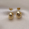 Oro Laminado Small Hoop, Gold Filled Style Polished, Golden Finish, 02.163.0229.18