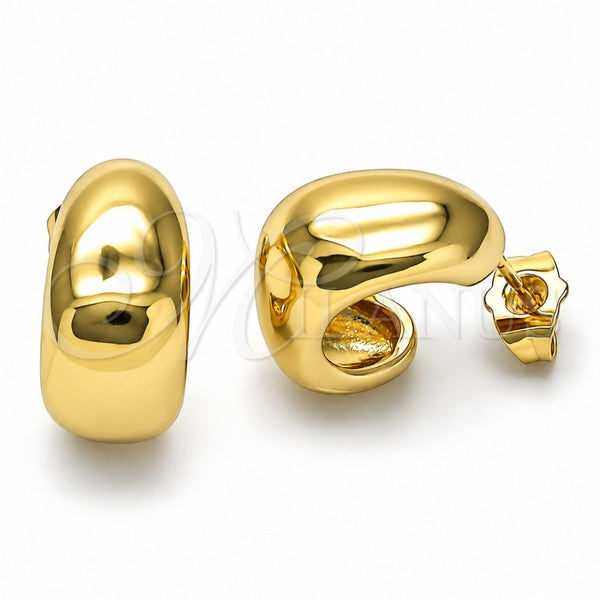 Oro Laminado Small Hoop, Gold Filled Style Polished, Golden Finish, 02.163.0229.18