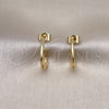 Gold Filled Ring — Stud Earring Polished 02. — alternate product view — SKU 154163 | Oro Laminado anillo — Stud Earring pulido 02. — SKU 154163