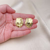 Gold Filled Ring — Stud Earring Polished 02. — alternate product view — SKU 154203 | Oro Laminado anillo — Stud Earring pulido 02. — SKU 154203