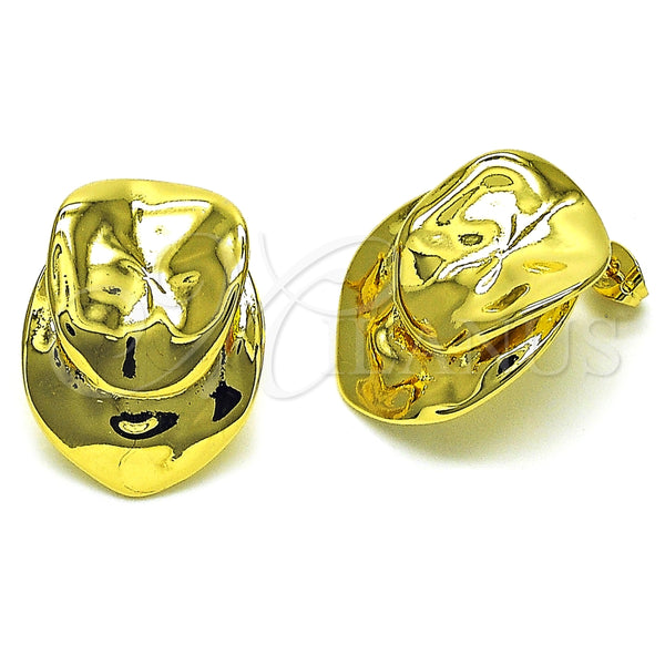 Gold Filled Ring — Stud Earring Polished 02. — main product view — SKU 154203 | Oro Laminado anillo — Stud Earring pulido 02. — SKU 154203