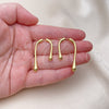 Gold Filled Ring — Stud Earring Polished 02. — alternate product view — SKU 154206 | Oro Laminado anillo — Stud Earring pulido 02. — SKU 154206