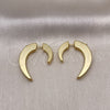 Oro Laminado Stud Earring, Gold Filled Style Polished, Golden Finish, 02.195.0233