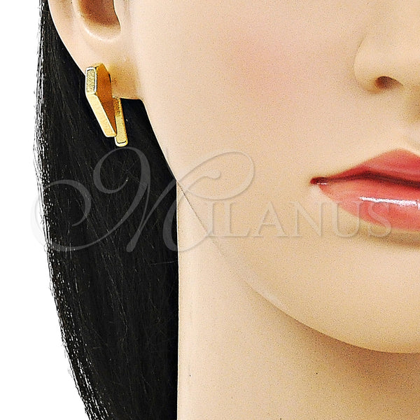 Gold Filled Ring — Stud Earring Heart Design Polished 02. — alternate product view — SKU 154208 | Oro Laminado anillo — Stud Earring corazón diseño pulido 02. — SKU 154208