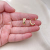 Gold Filled Ring — Stud Earring Polished 02. — alternate product view — SKU 154259 | Oro Laminado anillo — Stud Earring pulido 02. — SKU 154259