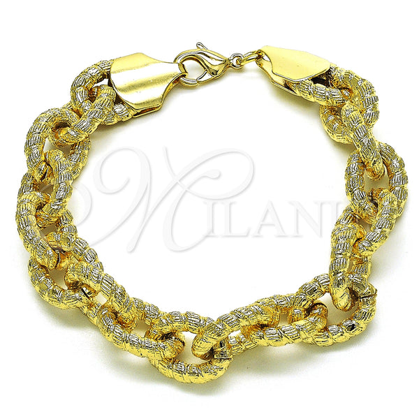 Gold Filled Bracelet — Fancy Bracelet Rolo Design Diamond Cutting 03. 13 — main product view — SKU 154279 | Oro Laminado brazalete — elegante Bracelet Rolo diseño Diamond Cutting 03. 13 — SKU 154279