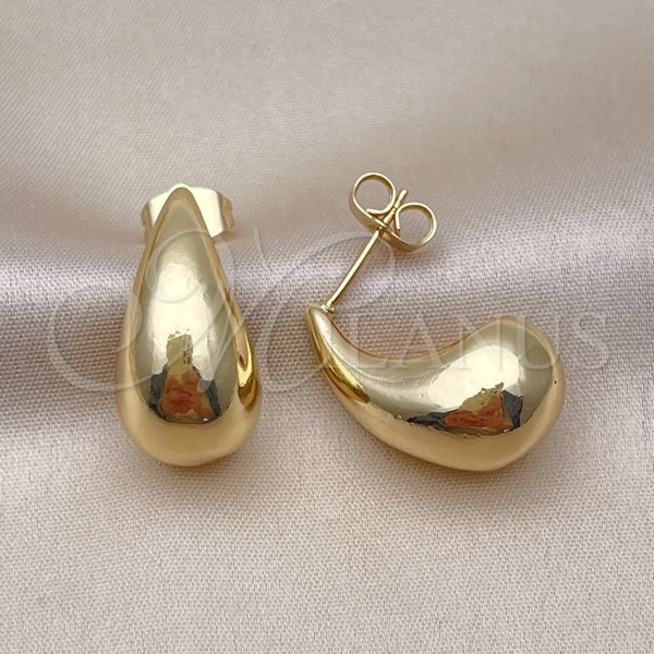 Gold Filled Ring — Stud Earring Teardrop Design Polished 02. — alternate product view — SKU 154293 | Oro Laminado anillo — Stud Earring Teardrop diseño pulido 02. — SKU 154293