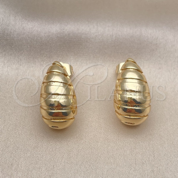 Gold Filled Ring — Stud Earring Teardrop Design Polished 02. — alternate product view — SKU 154303 | Oro Laminado anillo — Stud Earring Teardrop diseño pulido 02. — SKU 154303
