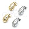 Oro Laminado Stud Earring, Gold Filled Style Teardrop Design, Polished, Golden Finish, 02.163.0251
