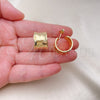 Oro Laminado Small Hoop, Gold Filled Style Polished, Golden Finish, 02.163.0256.18