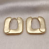 Oro Laminado Huggie Hoop, Gold Filled Style Polished, Golden Finish, 02.163.0259.25