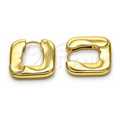 Oro Laminado Huggie Hoop, Gold Filled Style Polished, Golden Finish, 02.163.0259.25