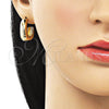 Oro Laminado Small Hoop, Gold Filled Style Polished, Golden Finish, 02.163.0260.22