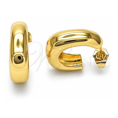 Oro Laminado Small Hoop, Gold Filled Style Polished, Golden Finish, 02.163.0260.22