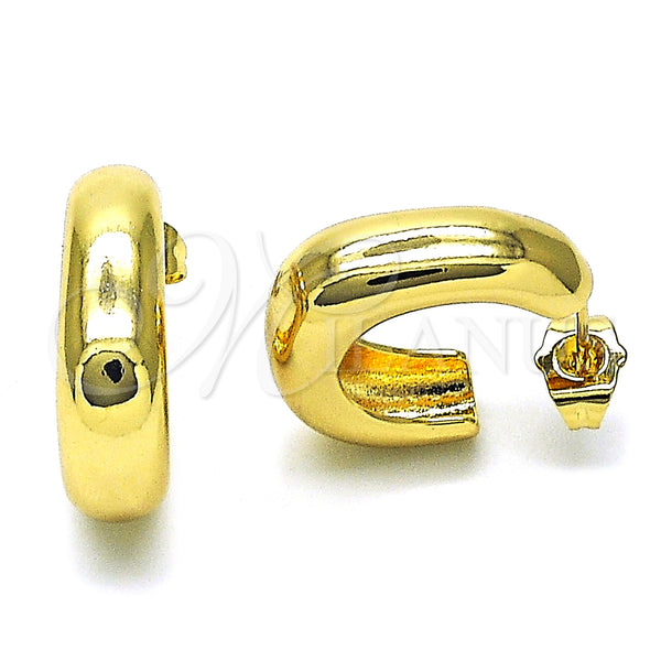 Gold Filled Hoop Earrings — Small Hoop Polished 02. — main product view — SKU 154352 | Oro Laminado aretes de aro — Small Hoop pulido 02. — SKU 154352