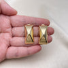 Gold Filled Ring — Stud Earring Polished 02. — alternate product view — SKU 154357 | Oro Laminado anillo — Stud Earring pulido 02. — SKU 154357