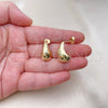 Gold Filled Ring — Stud Earring Polished 02. — alternate product view — SKU 154359 | Oro Laminado anillo — Stud Earring pulido 02. — SKU 154359