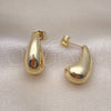 Gold Filled Ring — Stud Earring Polished 02. — alternate product view — SKU 154359 | Oro Laminado anillo — Stud Earring pulido 02. — SKU 154359