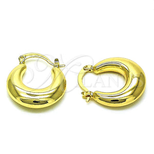 Gold Filled Hoop Earrings — Small Hoop Hollow Design Polished 02. — main product view — SKU 154378 | Oro Laminado aretes de aro — Small Hoop Hollow diseño pulido 02. — SKU 154378